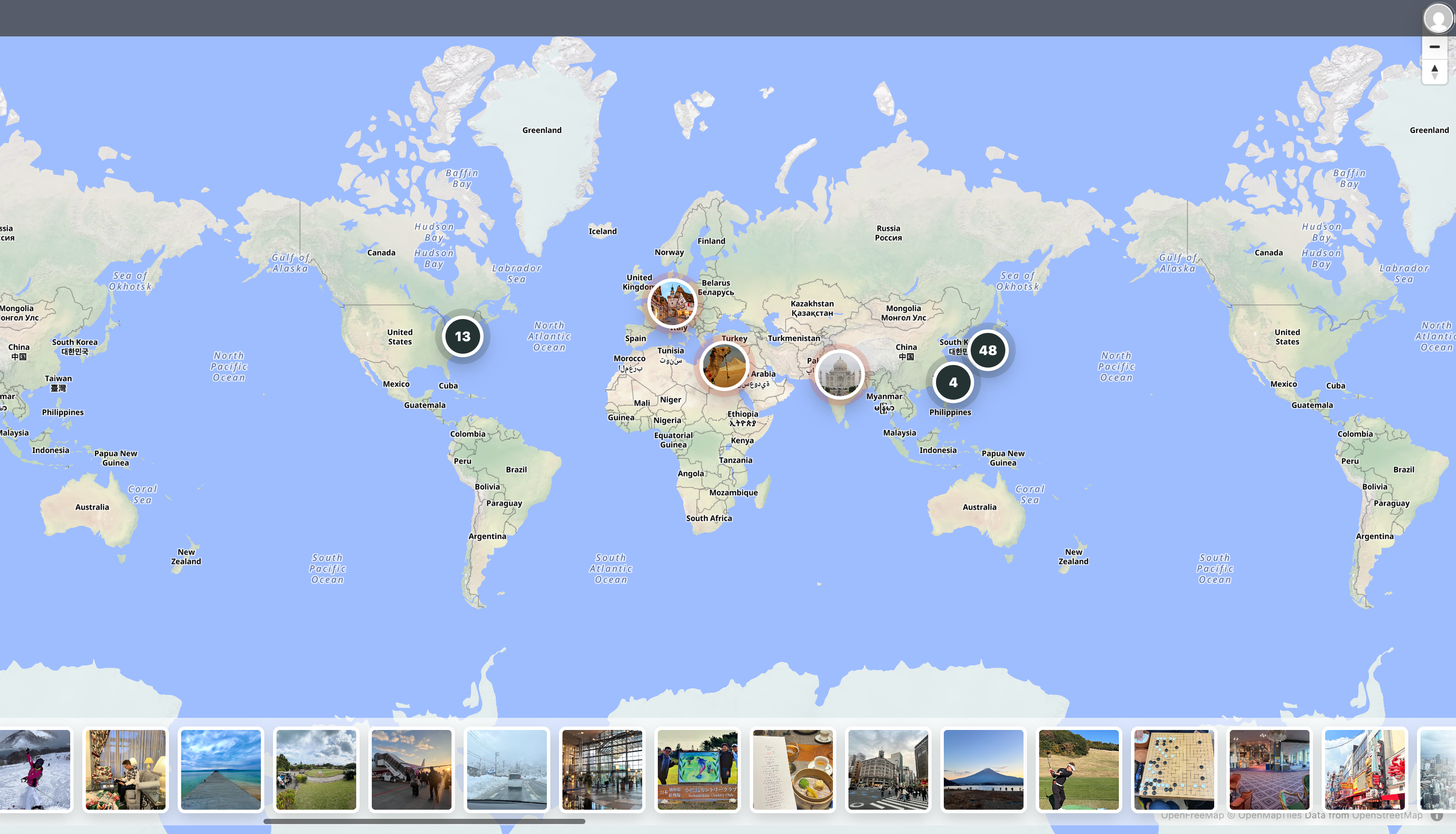 Photomap 线上地图界面截图
